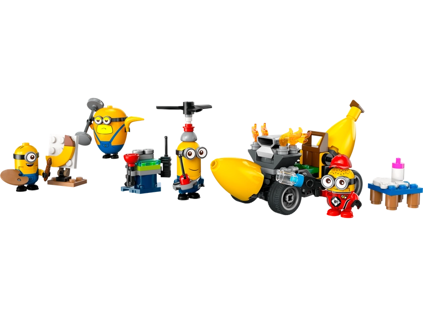 Minions and Banana Car 75580 | Despicable Me 4 | Buy online at the Official LEGO® Shop CA