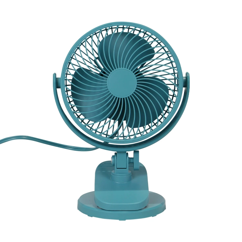 Mainstays 6-inch New Style Desktop or Clip-on AC Electric Personal Indoor Fan with 2 Speeds, Cool Water