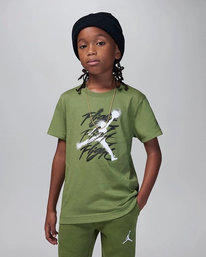 Jordan Jumpman Flight Sprayed Tee Younger Kids' T-Shirt