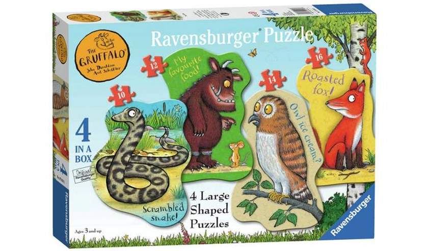 Buy Ravensburger Gruffalo Large 4 Shaped Jigsaw Puzzle | Jigsaws and puzzles | Argos