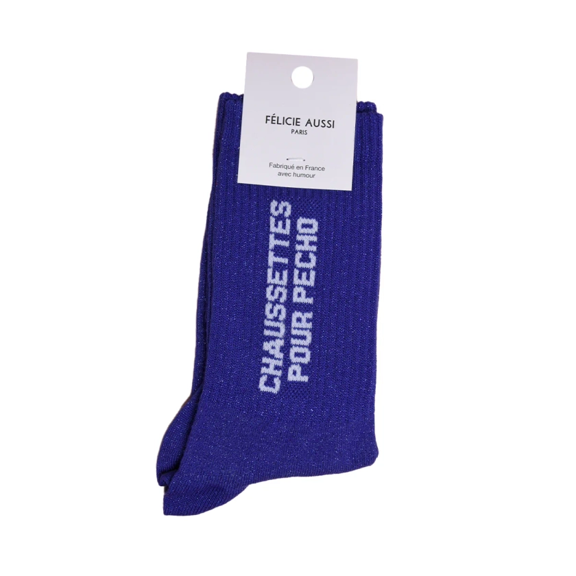 Chaussettes Pour Pécho Paillettes 36/40 - Bleu