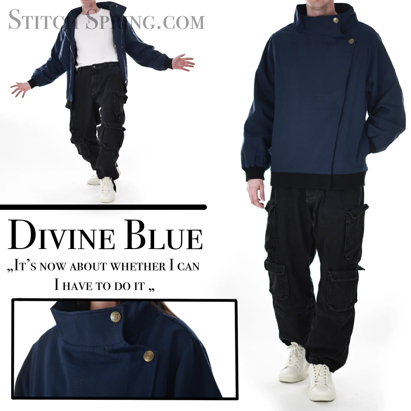 Divine Blue Jacket Preorder | Subtle Japanese Jacket | Denim Cosplay