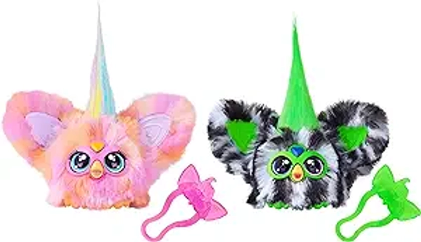 Furby Furblets Fierce & Fabulous 2 Pack, Greenie-Meanie & May-May with 45 Sounds Each, Electronic Halloween Plush Toys for Girls & Boys, Ages 6+ (Amazon Exclusive)