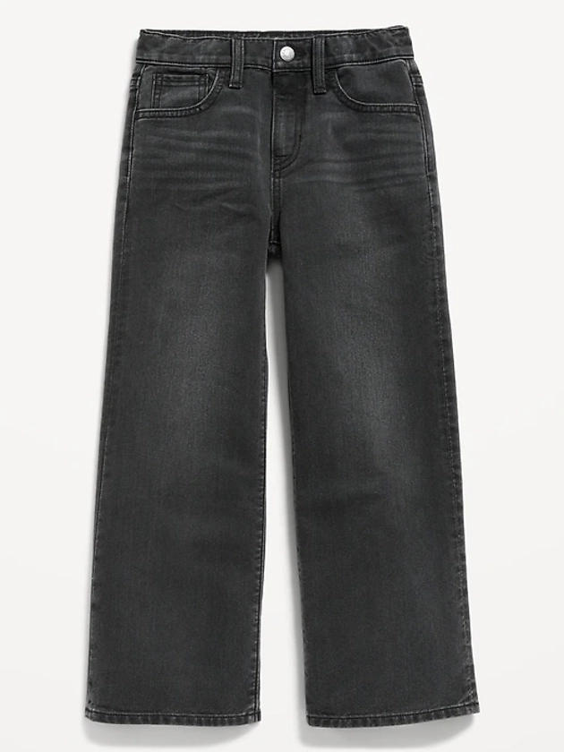 High-Waisted Baggy Wide-Leg Jeans for Girls