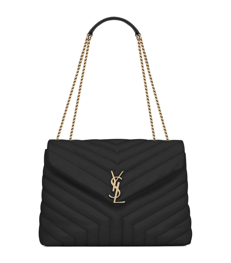Womens Saint Laurent black Medium Loulou Shoulder Bag | Harrods # {CountryCode}