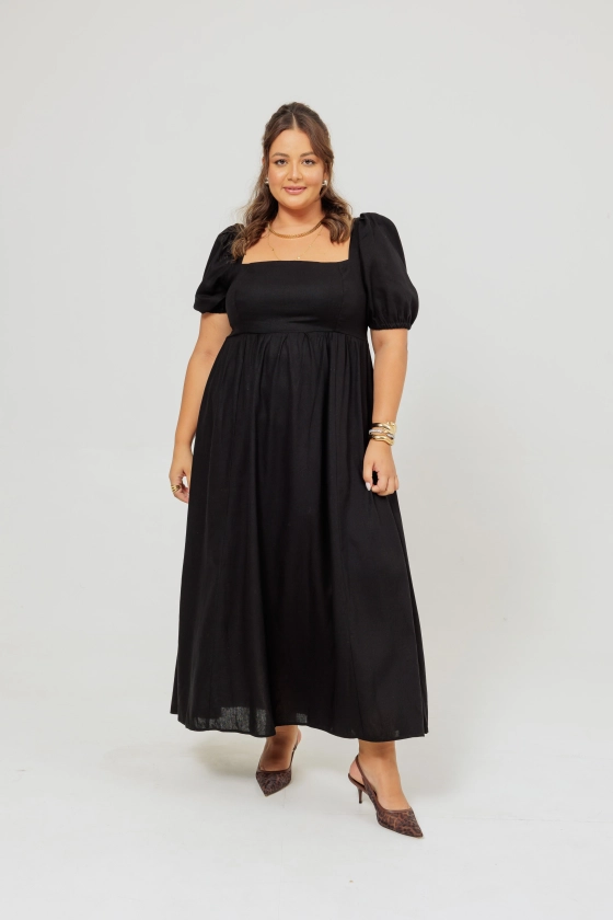 VESTIDO BRUNCH - PRETO - Leticia Michels