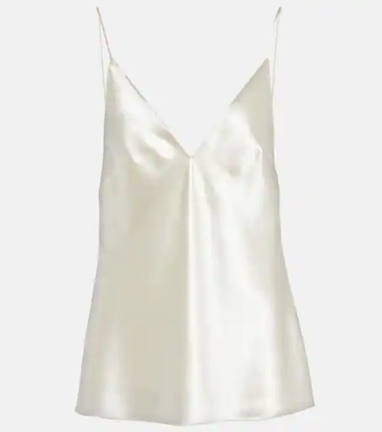 Bridal Mel wool and silk camisole in white - Danielle Frankel | Mytheresa
