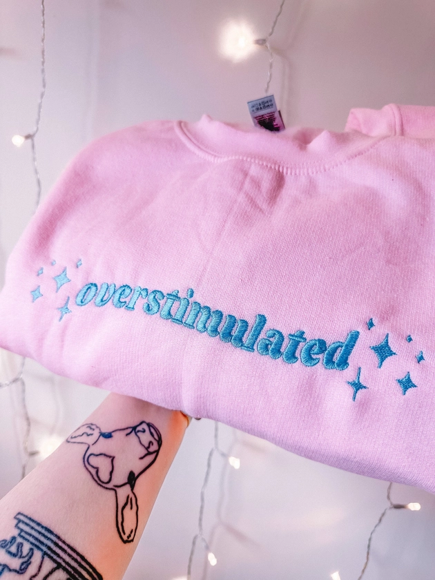 Premium Overstimulated crewneck sweatshirt