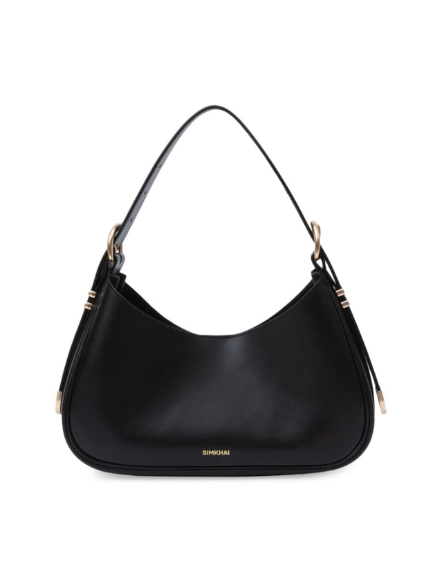 Shop SIMKHAI Leigh Buckle Leather Shoulder Bag | Saks Fifth Avenue