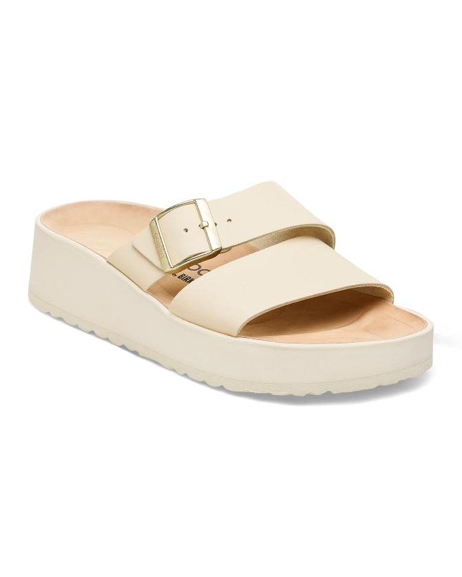 Almina Exquisite Ecru Leather Sandals