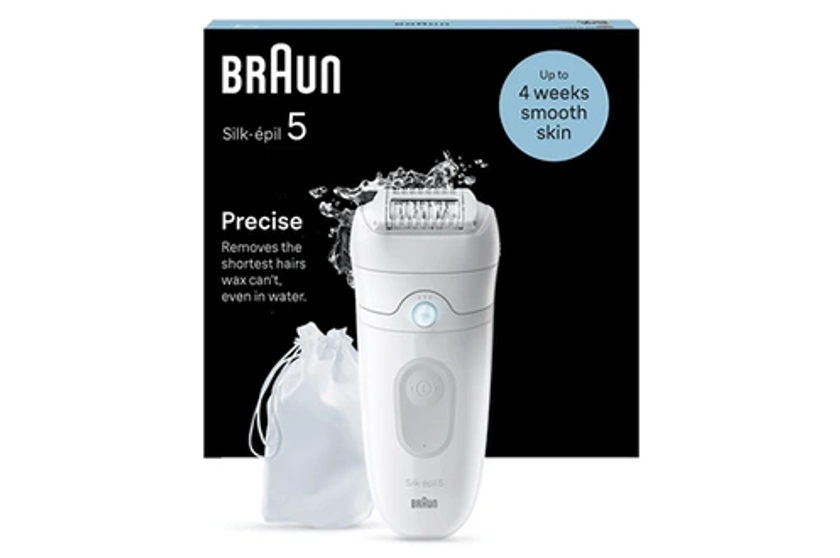 Epilateur électrique Braun Epilateur Silk Epil 5 SE5-011 BLANC - GRIS | Darty