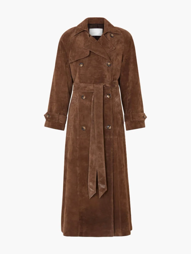 Molly suede Trenchcoat