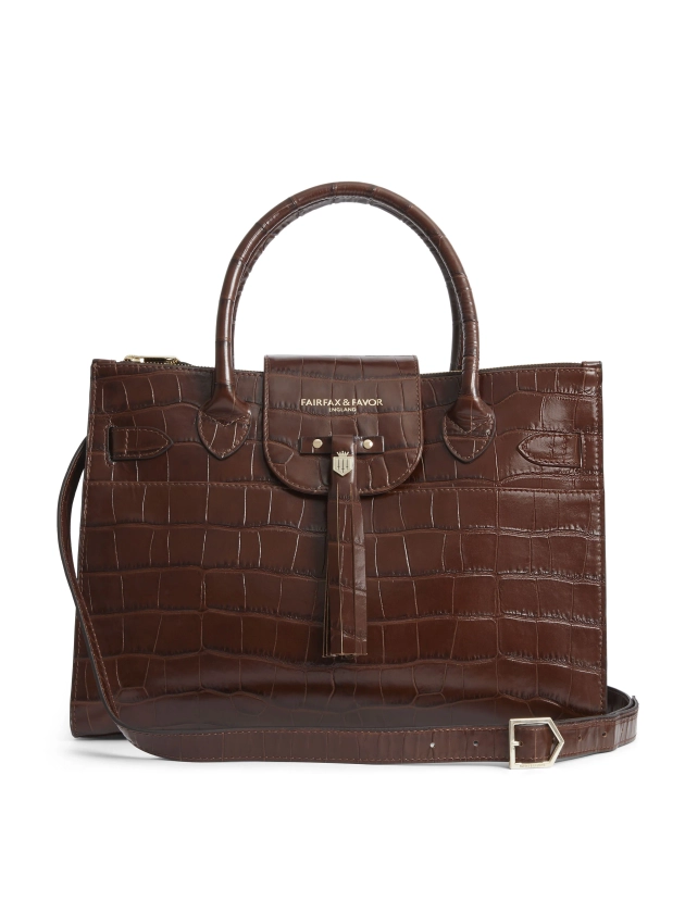 Windsor Work Bag - Women's Handbag - Conker | Fairfax & Favor