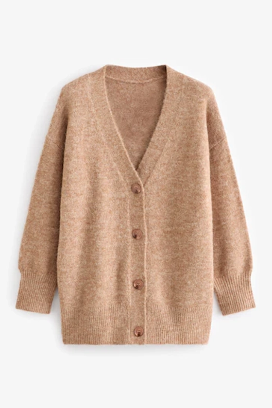 Camel Knitted Cardigan