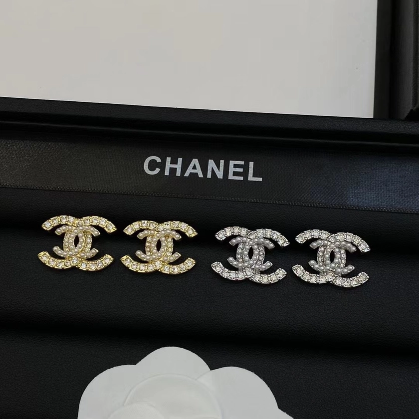 Chanel stud earrings