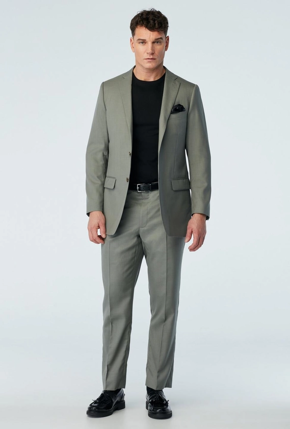 Men's Custom Suits - Odell Wool Sisal Sage Suit | INDOCHINO