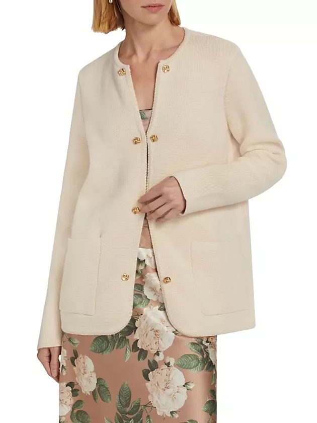 Shop Cami NYC Allen Cotton-Cashmere Crewneck Cardigan | Saks Fifth Avenue