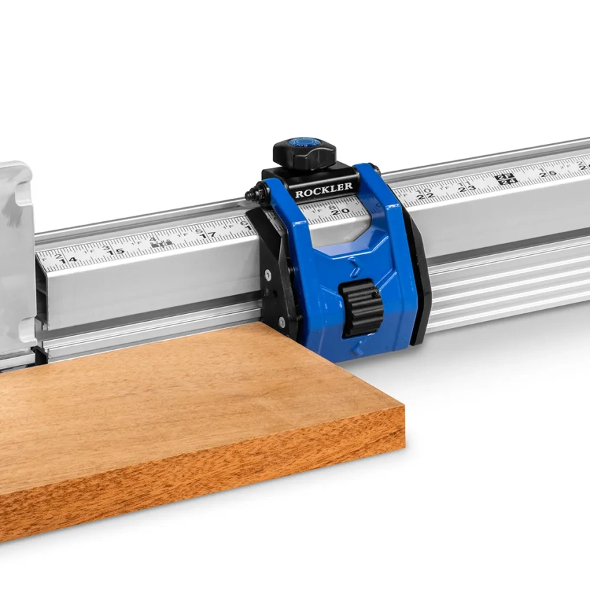 Rockler Miter Saw Fence System with Micro-Adjust Flip Stop 