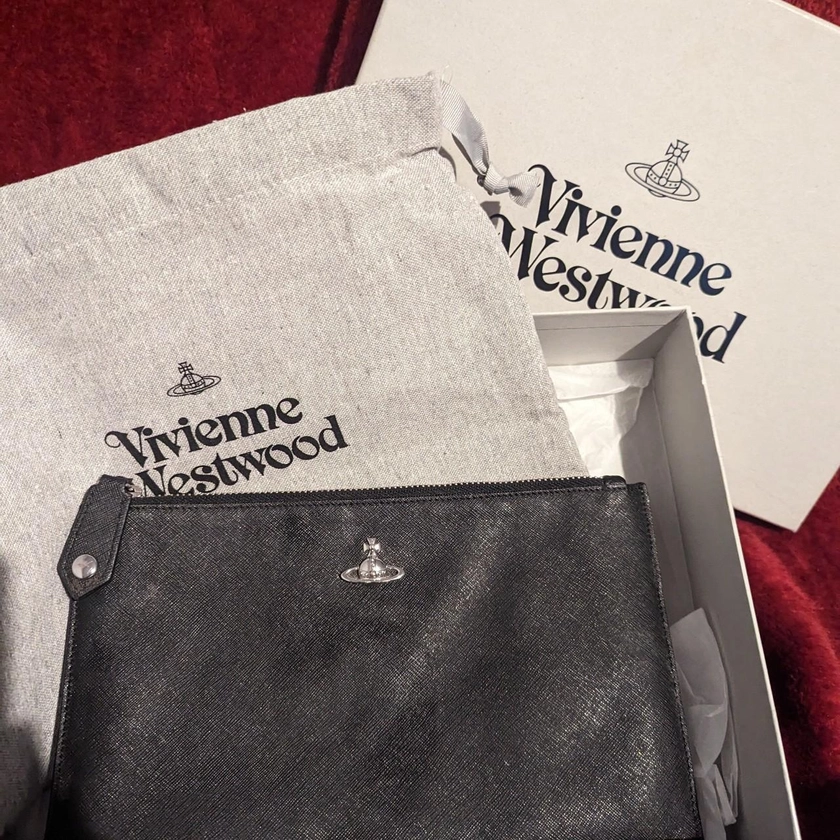 Genuine Vivienne Westwood black pouch bag Few marks...