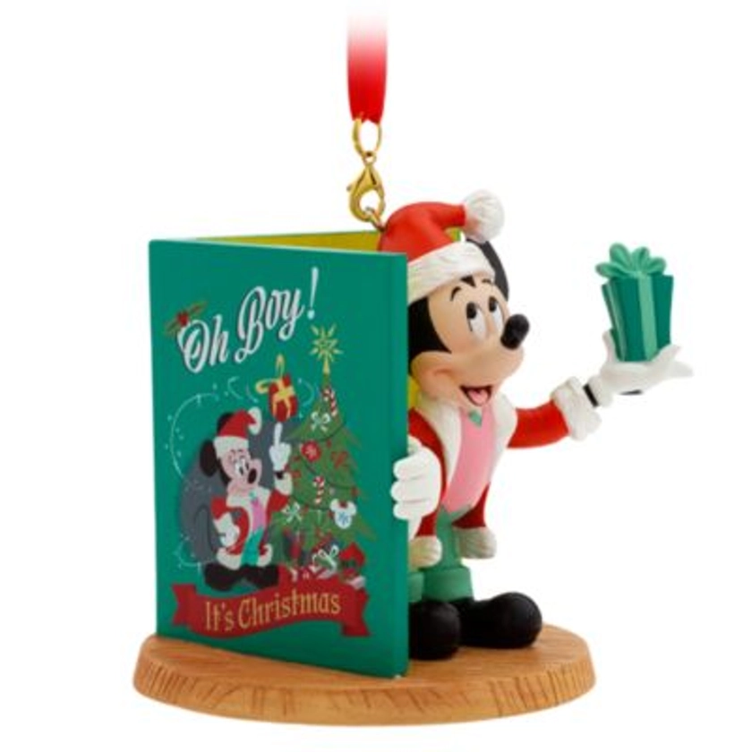 Mickey Mouse Festive Book Ornament | Disney Store