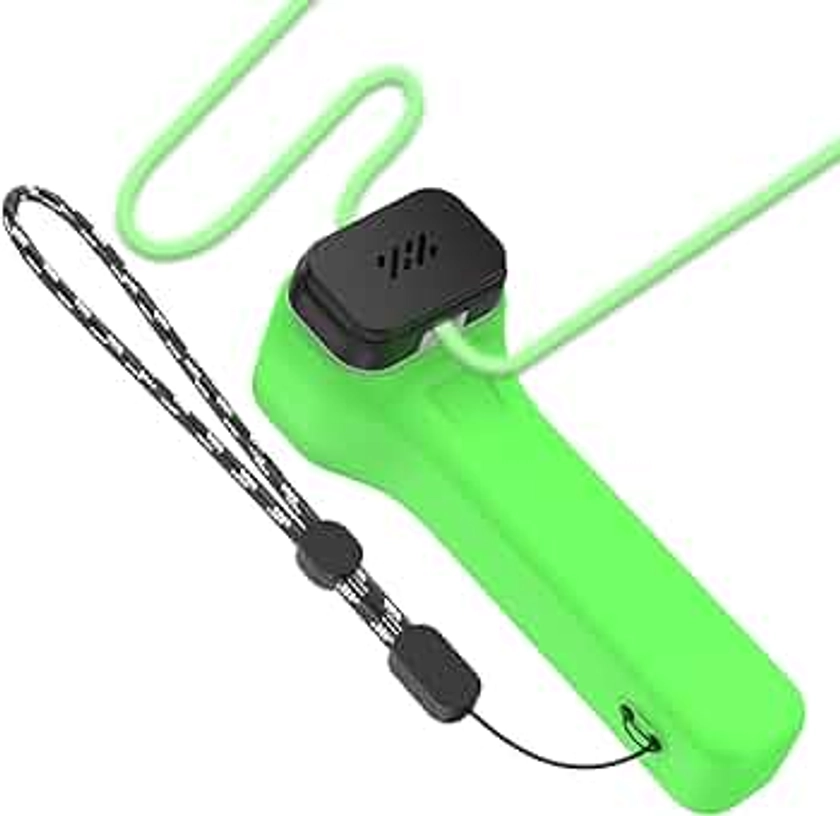 MOWYEOK Étui de protection pour Loop Lasso Nano - En silicone antidérapant et résistant aux rayures - Compatible avec les accessoires de jouets en corde Nano Looplasso Nano - Avec cordon - Vert