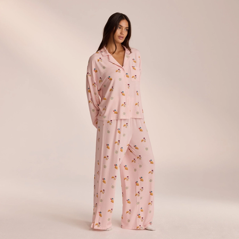 Pantalon de Pyjama en Modal - Rose