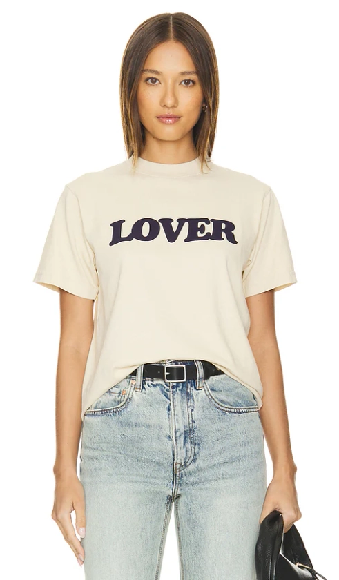 Bianca Chandon Lover Big Logo Shirt in Light Khaki | REVOLVE