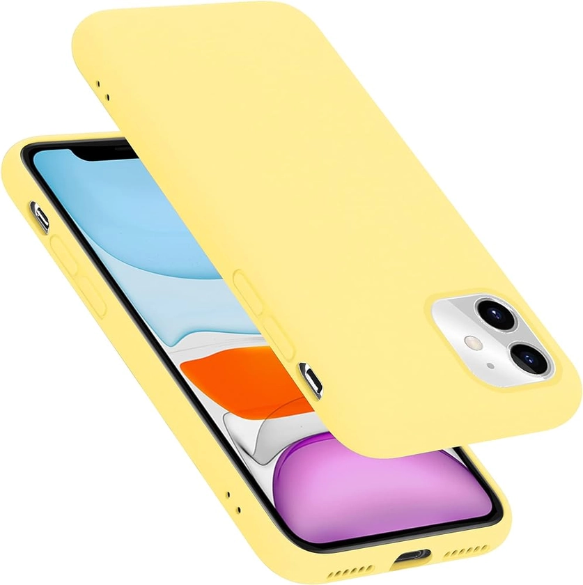 cadorabo Coque Compatible avec Apple iPhone 11 en Liquid Yellow - Housse Protection Souple en Silicone TPU avec Anti-Choc et Anti-Rayures - Ultra Slim Fin Gel Case Cover Bumper : Amazon.fr: High-Tech