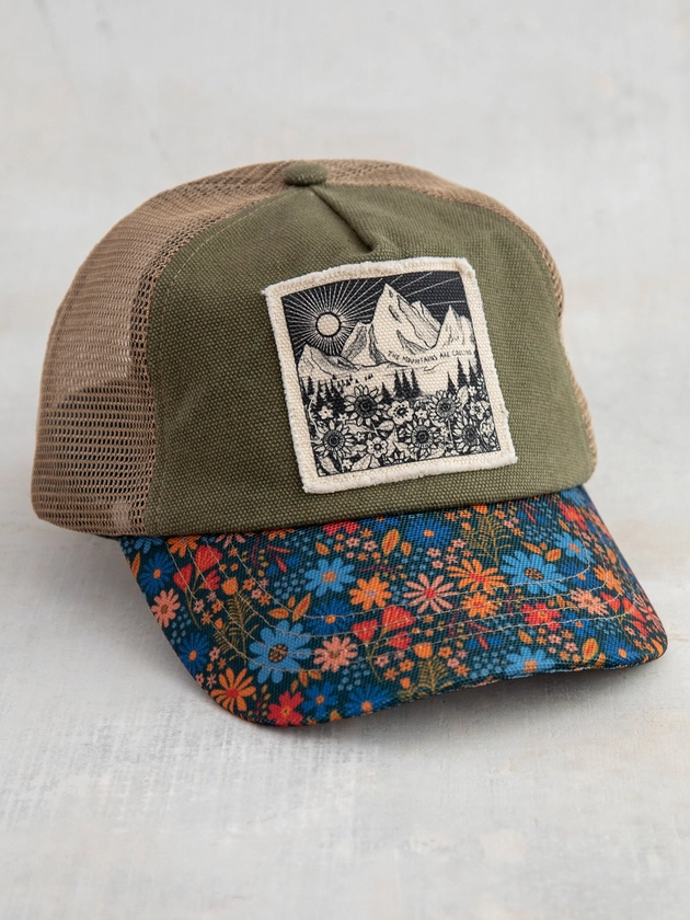 Canvas Trucker Hat - Mountains – Natural Life