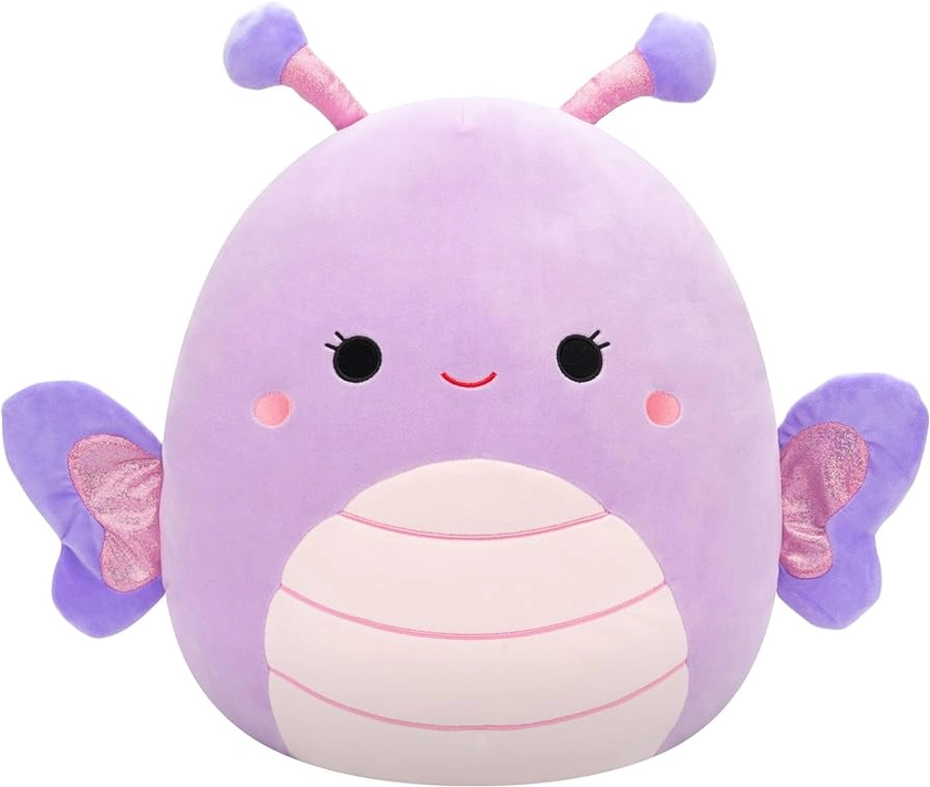 Squishmallows Original 16-Inch Brenda Lavender and Purple Butterfly - Official Jazwares Large Plush