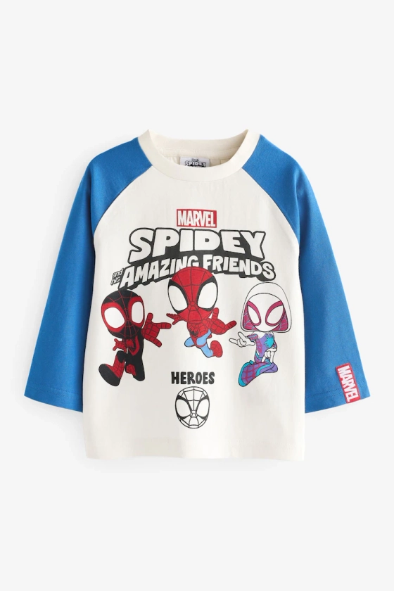 Buy White Spider-Man 100% Cotton T-Shirt (3mths-8yrs) from the Next UK online shop