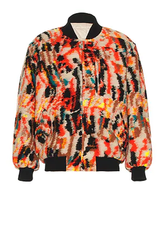 Isabel Marant Otis Reversible Bomber In Orange in Orange | REVOLVE