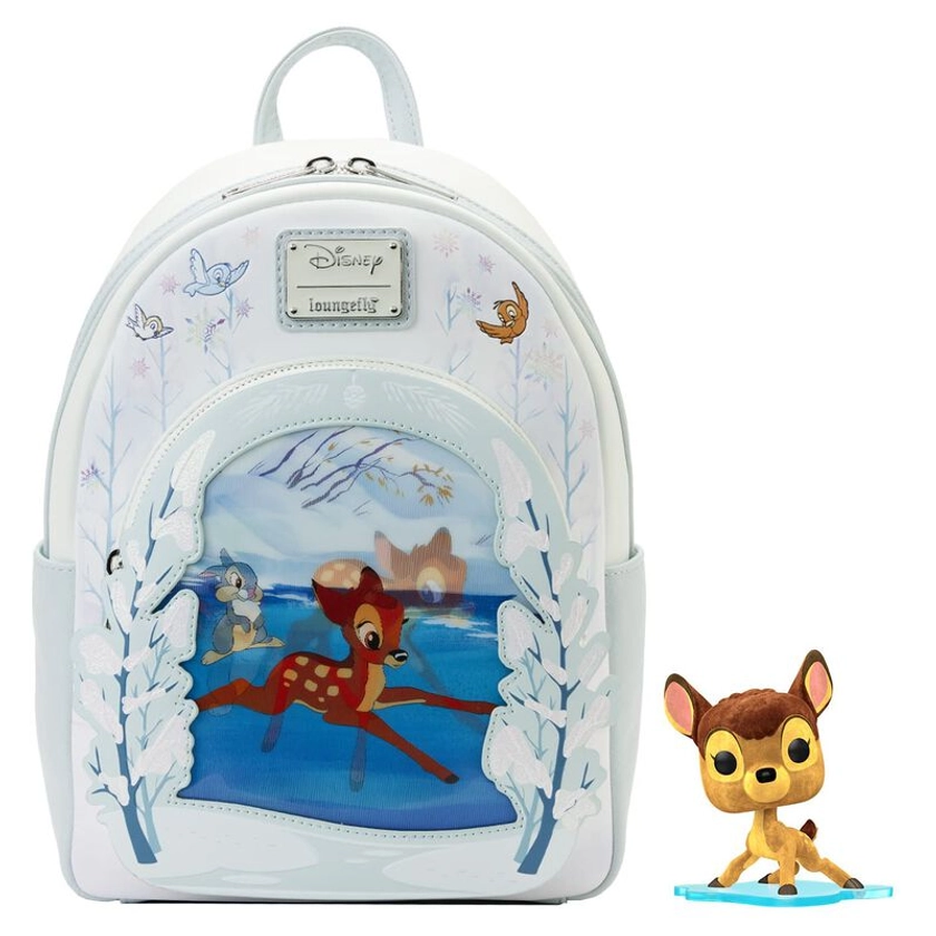 Buy Limited Edition Bundle Exclusive - Bambi on Ice Lenticular Mini Backpack and Pop! Bambi (Flocked) at Loungefly.