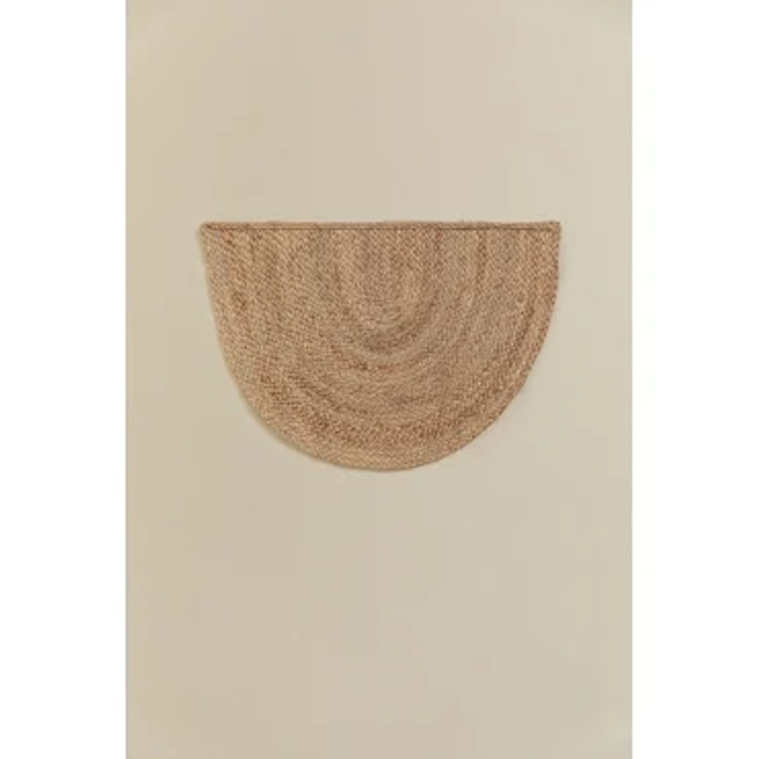 Paillasson semi-circulaire en jute (62x40 cm) Fondreset