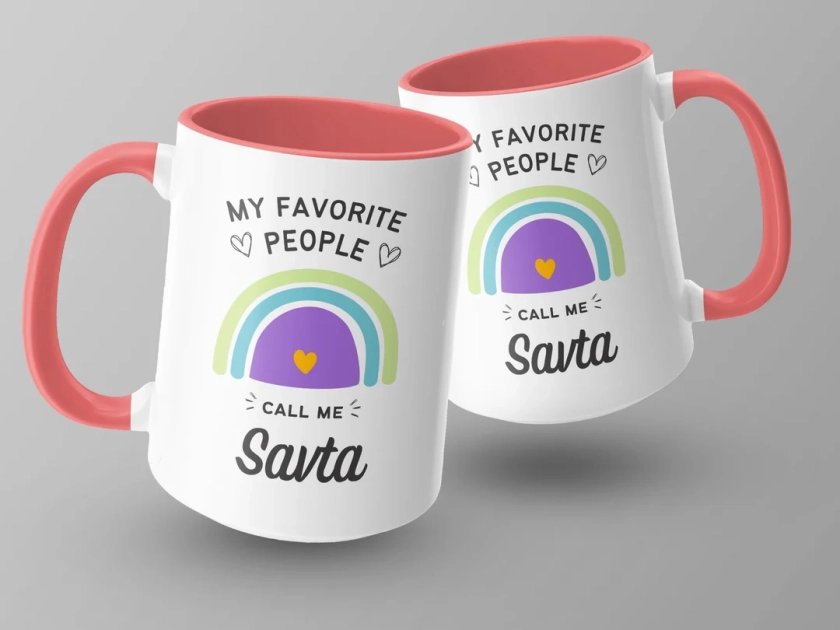Savta Coffee Mug Hebrew Grandma Gift Idea, Savta Pregnancy Reveal, Best Savta Ever, Hebrew Language Mother's Day Gift - Etsy