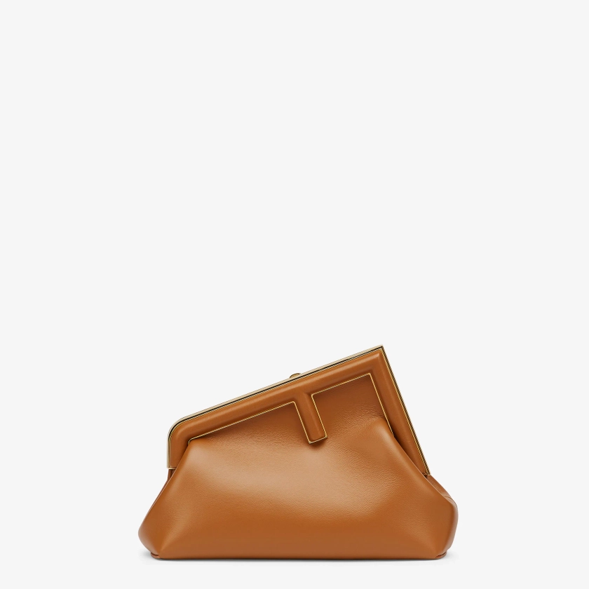 Fendi First SmallBrown leather bag