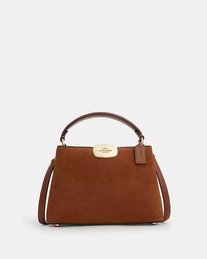 COACH® Outlet | Eliza Mini Carryall Bag In Suede