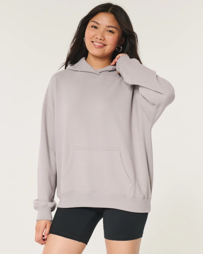 Women's Hollister Feel Good Fleece Oversized Cozy Hoodie | Women's Clearance | HollisterCo.com