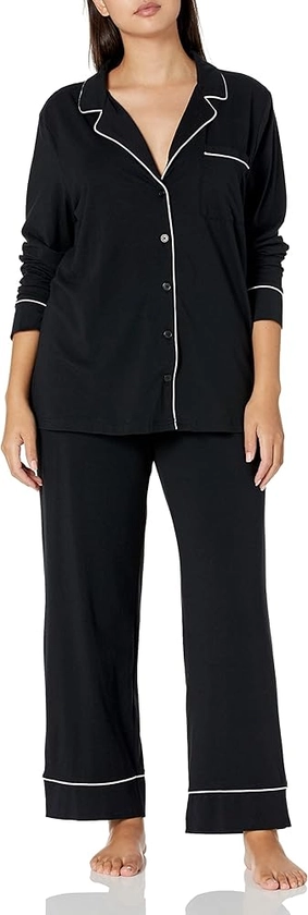 Amazon Essentials Ensemble Pyjama avec Chemise à Manches Longues, en Coton et Textile Modal Femme