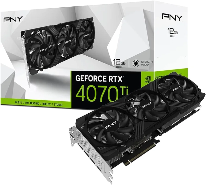 PNY GeForce RTX™ 4070 Ti 12GB Verto Triple Fan Graphics Card DLSS 3