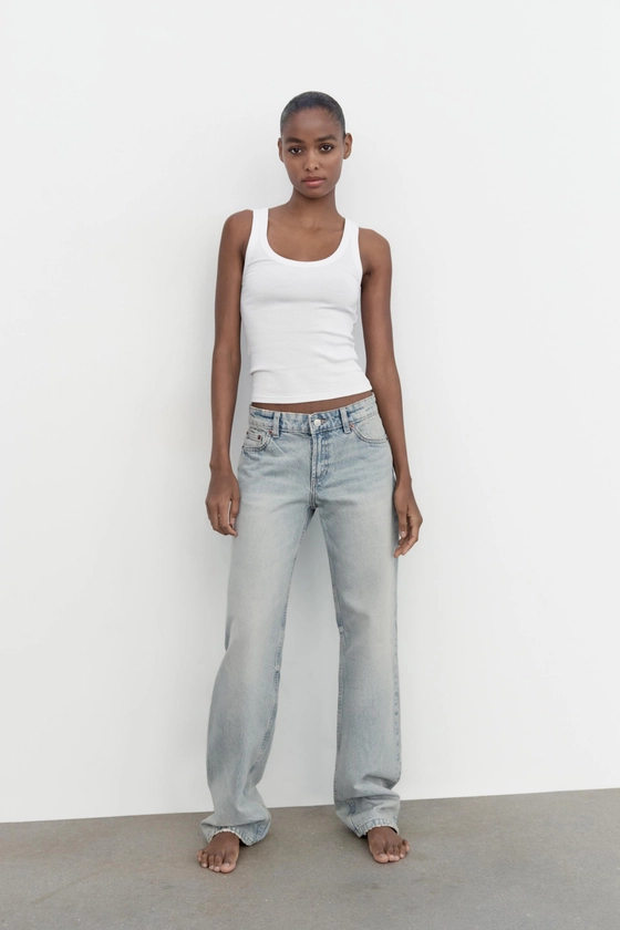 TRF STRAIGHT LOW-RISE JEANS