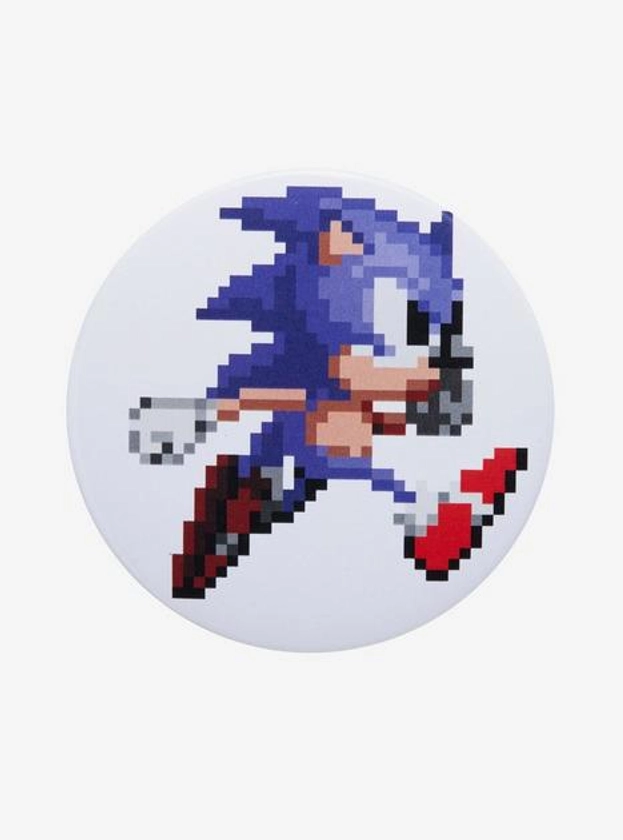 Sonic The Hedgehog Pixelated Button | Hot Topic