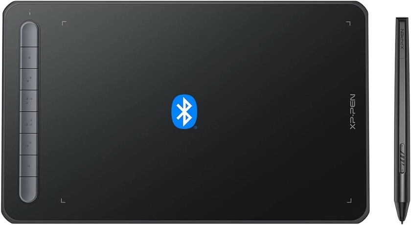 XP-PEN Tablette Graphique Wireless Deco MW Bluetooth avec X3 Stylet 8 Touches de Raccourci en 8x5 Pouces Compatible Windows Mac Android Chrome OS et Linux - Noir