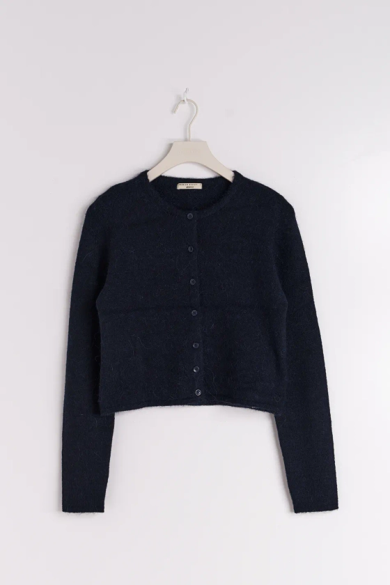Knitted cardigan - Blauw - Dame - Gina Tricot