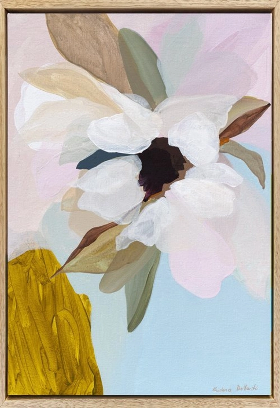 Sun Seeking | Magnolia Canvas Art Print | Prudence De Marchi