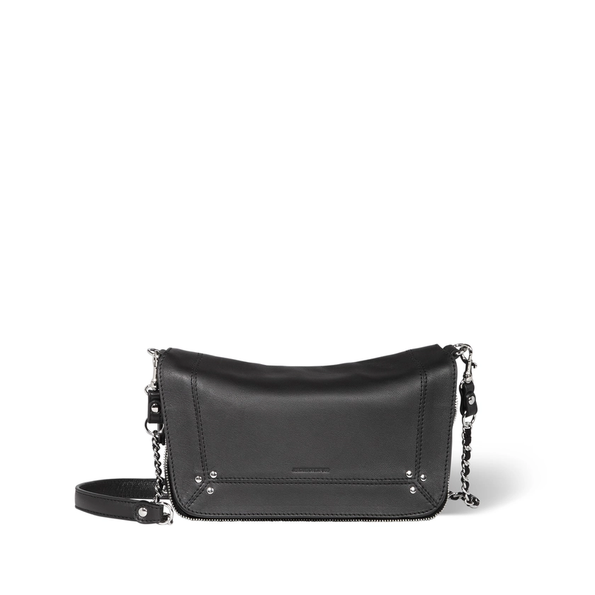 Bobi S Noir Silver Lambskin