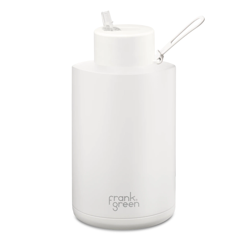 Ceramic Reusable Bottle with Straw Lid - Extra Large 68oz / 2,000ml