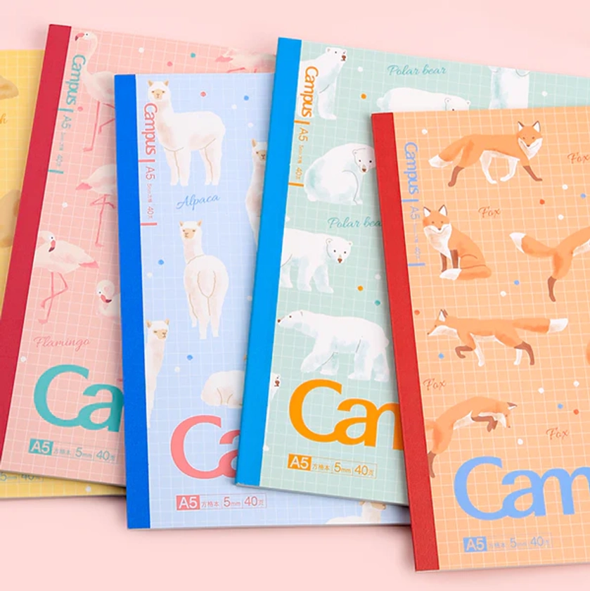 KOKUYO Campus Notebook - Semi B5 - Grid - Fluffy Animals