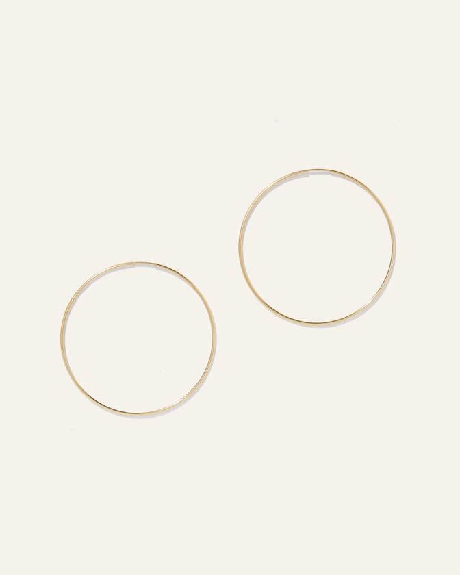 14K Gold Everyday Hoops