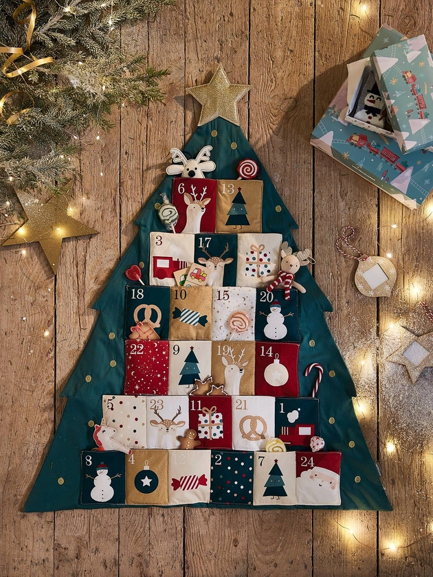 Christmas Tree Advent calendar - green/multi, Bedding & Decor | Vertbaudet